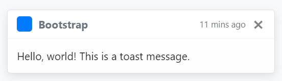 bootstrap-toast.png basic concept on a Toast component in Bootstrap.