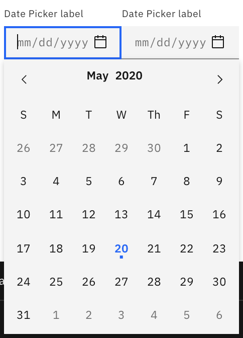 carbon-datepicker-range.png range concept on a Datepicker component in Carbon Design System.